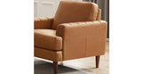 Cassia Leather Sofa Collection, Cognac Brown