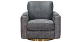 Elm Swivel Leather Chair