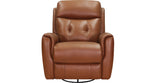 Torino Power Headrest Swivel Glider Leather Recliner