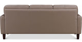 Chloe Leather Sofa Collection, Taupe Brown