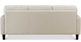 Chloe Leather Sofa Collection, Vanilla White