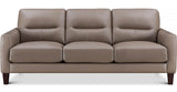 Chloe Leather Sofa Collection, Taupe Brown