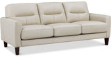 Chloe Leather Sofa Collection, Vanilla White