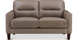 Chloe Leather Sofa Collection, Taupe Brown