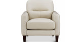 Chloe Leather Chair, Vanilla White