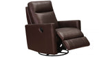Ashby Manual Swivel Glider Leather Recliner