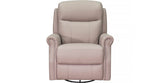 Royce Power Headrest Swivel Glider Leather Recliner