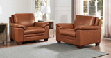 Magnum Leather Chair Set, Nutmeg
