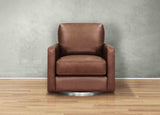 Ashby Swivel Leather Chair