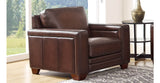 Alice Leather Chair, Caramel brown
