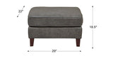 Ashby Leather Sectional Collection, Concord Gray