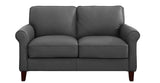 Laguna Leather Sofa Collection, Steel Gray