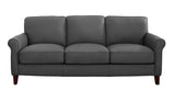 Laguna Leather Sofa Collection, Steel