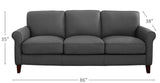 Laguna Leather Sofa Collection, Steel