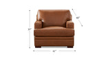 Georgia Leather Sofa Collection, Brown