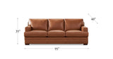 Georgia Leather Sofa Collection, Brown