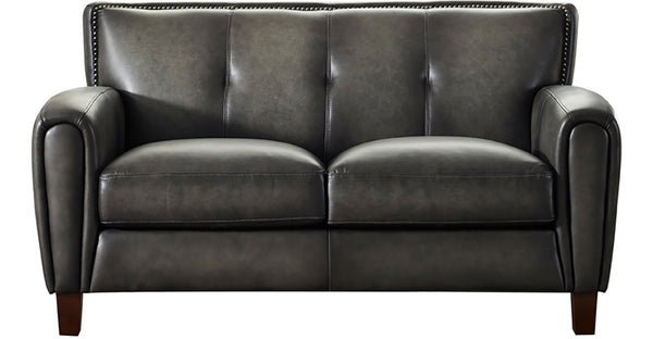 Weldon Leather Sofa Collection, Ash Gray