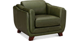 Fremont Leather Sofa Collection, Emerald Green