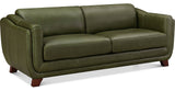 Fremont Leather Sofa Collection, Emerald Green