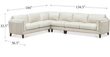 Maui Leather Sectional Collection, Natural