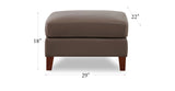 Ashby Leather Sofa Collection, Granite Brown