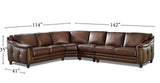Belfast Leather Sectional Collection