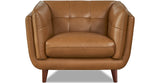 Solana Leather Sofa Collection, Cognac Brown