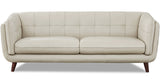 Solana Leather Sofa Collection, Vanilla White