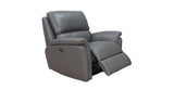Erindale Power Leather Recliner, Beaumont Slate