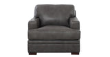 Georgia Leather Sofa Collection, Fossil Gray