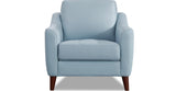 Ersa Leather Sofa Collection, Spa Blue