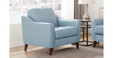 Ersa Leather Sofa Collection, Spa Blue