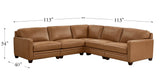 Naples Leather Sectional Collection