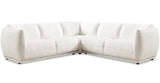 Moon Leather Sectional Collection, Snow