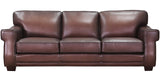 Capri Leather Sofa Collection, Caramel Brown