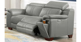 Cara Power Headrest Zero Gravity Reclining Sofa, Silver Gray