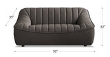Snug Leather Sofa Collection, Chocolate Brown