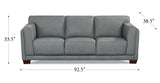 Marshall Leather Sofa Collection, Slate