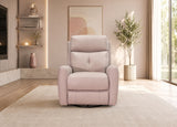Sterling Power Headrest Swivel Glider Leather Recliner