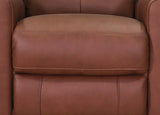 Sterling Power Headrest Swivel Glider Leather Recliner