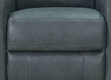 Sterling Power Headrest Swivel Glider Leather Recliner