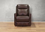Vienna Power Headrest Swivel Glider Leather Recliner