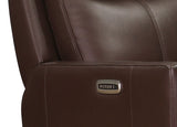 Vienna Power Headrest Swivel Glider Leather Recliner