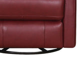 Vienna Power Headrest Swivel Glider Leather Recliner