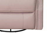 Royce Power Headrest Swivel Glider Leather Recliner