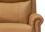 Royce Power Headrest Swivel Glider Leather Recliner