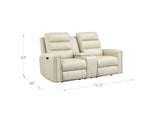 Carly Power Headrest Lumbar Zero Gravity Reclining Sofa Collection
