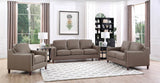 Bella Leather Sofa Collection, Taupe
