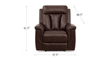 Rhapsody Power Zero Gravity Reclining Sofa Collection, Chestnut