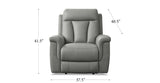 Rhapsody Power Zero Gravity Reclining Sofa Collection, Silver